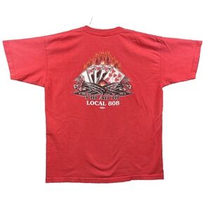 VTG Union Made Local 808 Tee Men's XL Casino Carpenter Y2k Workwear 90s Made USA
